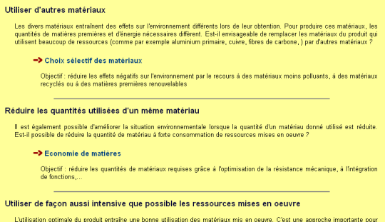 Capture montrant les stratégies correspondantes.