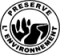 Logo qui représente un paysage schématisé avec l'information "préserve l'environnement".